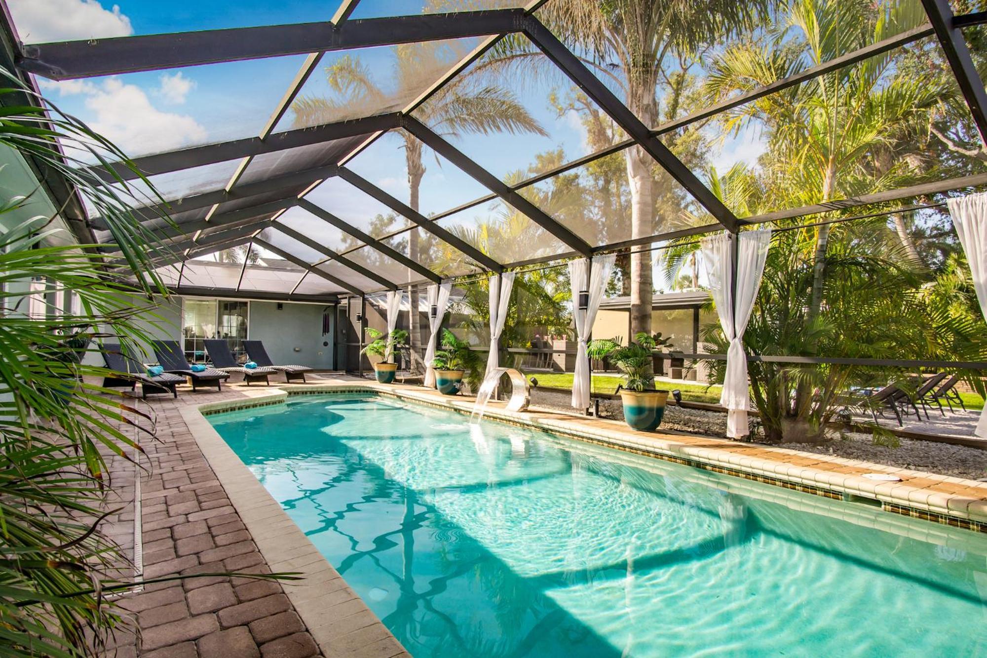 Beach Cottage With Heated Pool Just Off Siesta Key Sarasota Dış mekan fotoğraf
